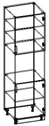 Kitchen cabinet-shelf TV-KShP-3.8.01-01