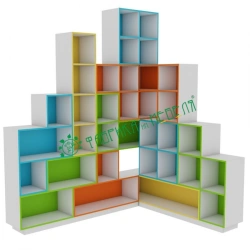 Shelving unit 'TETRIS' Corner View 2 SMALL, article number 40510-008