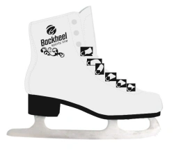 Backheel Lutz figure skates