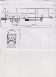 Semi-trailer-tanker PC-5-2, type ?2, modification 95992-0000010-03 (with pump). Axial unit AGOS-2-GT7-00.00.000-01 or axial a