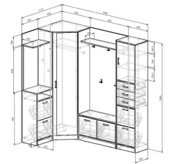 Entrance hall model "Olivia ZDRP-2"