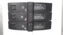 Composite composite brake pad on wire-mesh frame with cast iron insert K1-V-SPK 400 (126-12-58) made of ma