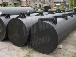 MPM polymeric pipe pontoon for floating structures