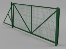 Sliding gate 3D URAL 5 Zn in PP