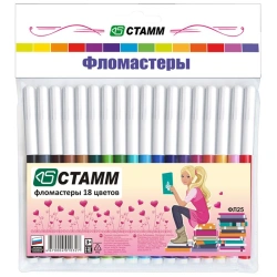 Crayons "Alice", 18 colours, washable, bag, Europodweight