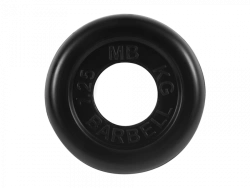 MB-PltB51-1,25 Standard rubber disc, black, 51 mm, 1,25 kg