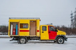 Truck with diesel engine type 47122, modification 47122E on the basis of GAZ C42R33 chassis