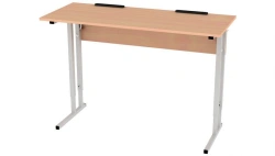 Pupil's desk for two seats adjustable 5-7 p.y. with table top inclination angle 504.024