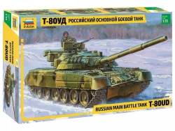 Assembled model Russian main battle tank T-80UD
