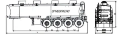 Semi-trailer-tanker, type GR4, modification 93332-0000010