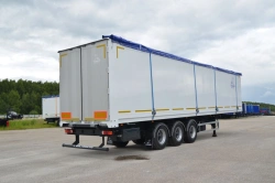 Dump semi-trailer of Tonar 9589 model with axles of TONAR models: 90422, 90424, 90431.