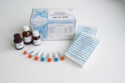 Reagent kit for qualitative immunoenzymatic determination of allergen-specific IgE-antibodies in blood serum (IgE-AT-ELISA)