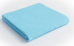 Smooth-dyed cotton terry sheet