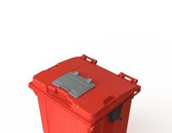 Mobile waste bin 1100l Art.29.C19.W (20.807.1.40.PE; 21.056.40.PE.W)