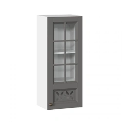 Amelie-3 LD.299750.000 Front 400 high with glass of the kitchen cabinet (Onyx Grey)