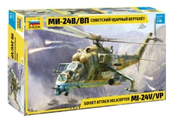Assembled model "Soviet attack helicopter Mi-24V/VP",