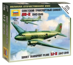 Assembled model "Soviet aircraft Li-2"
