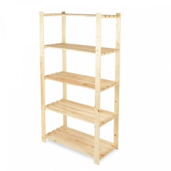 Wooden shelving unit