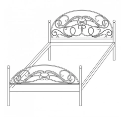 Metal bed