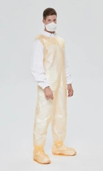 Personal protective equipment made of polyvinylchloride film material: special additional decontaminated clothing by