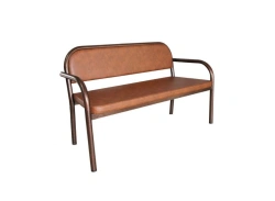 Upholstered sofas on metal frame two-, three-seater models DB-M2, DB-M3