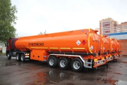 Semi-trailer-tanker (tanker) BECEMA PTC/PPTZ-40 with BPW HZFSLM 12010 E36 ECO-PLUS axle unit (without pump) with the use of BPW