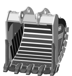 Heavy duty rock bucket RDX-83.21d-XS85(5)WS-NF