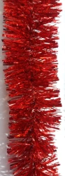 Tinsel 6-ply, length 2M, diameter 7CM, red