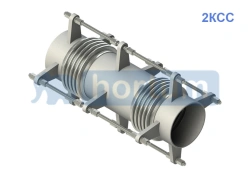 2KSS - two-section bellows shear compensator with couplers for technological pipelines; DN from 65mm to 1200mm; ????