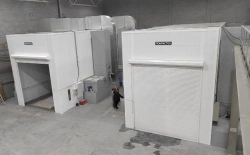 Technological equipment and apparatus for applying paint and varnish coatings, preparation stations, paint booths, paint booths,
