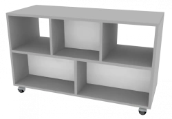 Double-sided underbench on spherical supports 1000x400x600mm (WxHxH)