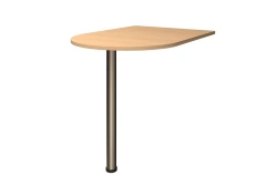 Side table with metal support, Galant series