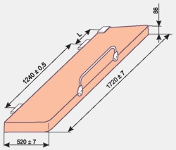 Lower longitudinal shelf of parcel car model 836
