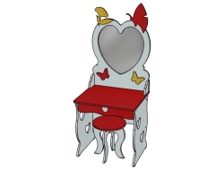 Dresser with mirror and stool from the set ''Thumbelina'' / M75