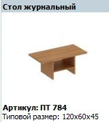 "Patriot" Coffee table article PT 784