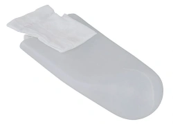 A knitted cover designed to soften the impact of the receiving sleeve on residual limbs with bony protrusions.