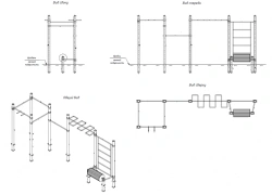 TRP set: buffet wall, treadmill, handstand, 4 classic grip bars and 1 hammer grip bar
