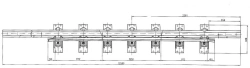 Cross rail with counter rail of P65 type project 1580.14.000/01