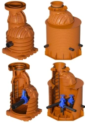 Polymer wells IKAPLAST nominal diameter DN/ID 315-2400, TU 22.29.29-008-50049230-2022