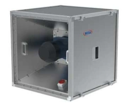 Square radial duct fan for kitchen exhaust ventilation Canal-QWARK-FOOD