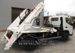 Special platform with loading and unloading equipment (bunker, container carrier) type 67061, modifications 67061W on sha base