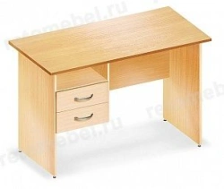 Single desk (2 drawers and niche)