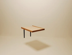 Shipboard metal furniture. Folding table RBPG