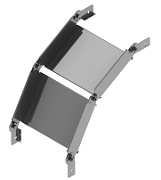 Corner vertical hinged sheet tray ONL 000x000 ZL, with overall dimensions from 100x40 mm to 600x200 mm, with thickness of metal