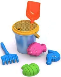 Sand Set No. 62 (scoop, 3 "Sea Mix" moulds, rake, bucket, sieve)