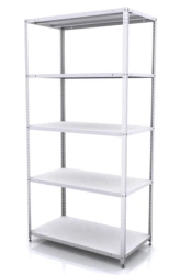 Lightweight 5-shelf warehouse rack STKO-5G 1230x500x2100