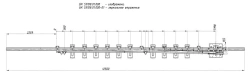 Frame rail with R65 type shackle (project BK53108.01.000/-01)