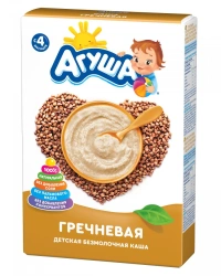 Porridge dry dairy-free fast-soluble buckwheat with prebiotic substances, t.zn. "Agusha", 200 g