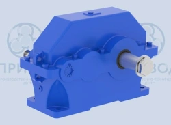 Cylindrical horizontal two-stage gearbox with Novikov's gearing crankcase Ts2U-315K, Ts2U-400K
