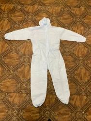 Medical protective overalls disposable type "Casper" sizes: 42-48, 50-56, 58-64; colour: white, blue, white with blue p